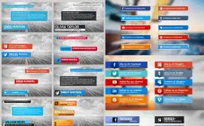 10例清新简约的字幕条动画AE工程 Modern Lower Thirds Bundle (10 in 1)