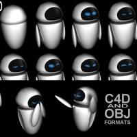 小机器人玩偶3D模型 Download - EVE Model