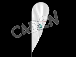 C4D注水旗杆广告布广告旗杆动画模型