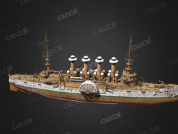 俄罗斯海军伊戈尔护卫舰C4D模型下载Igor 3d model
