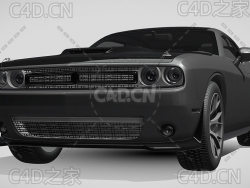 道奇挑战者概念车2014款C4D汽车模型下载