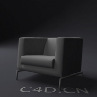 时尚沙发3D模型 armchair 004