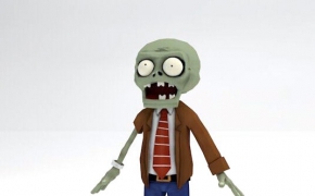 游戏《植物大战僵尸》僵尸C4D模型 Zombie 3D model