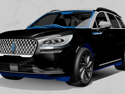 林肯冒险家2022款C4D汽车模型下载