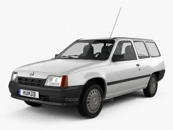 欧宝Kadett E旅行车 Opel Kadett E Caravan 3-door 1984-1991 3D model
