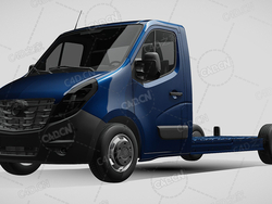 欧宝movano板车卡车货车运输车辆汽车2021款C4D汽车模型下载