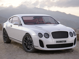 豪华汽车宾利(Bentley Continental Supersports)C4D模型