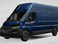 欧宝movano封闭车厢面包车货车2022款C4D汽车模型下载