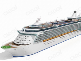 巨型邮轮C4D模型 Cruises 3D model