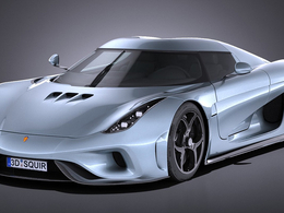 2017款柯尼塞格Regera汽车C4D模型 Koenigsegg Regera 2017 3D Model