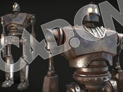 C4D钢铁机器人机甲战士模型