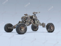 C4D科幻机甲战车沙尘暴模型Sandstorm