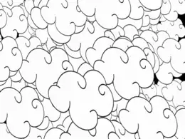 C4D粒子喷发云纹图案动画工程 nuages