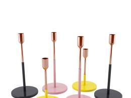 铜制烛台 (装饰烛台)3D模型素材下载Copper Candle Holders by Jansen+Co