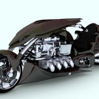 概念摩托C4D模型 Cinema 4D – Shockwave Motorcycle