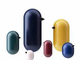 小鸟装饰摆件装饰品3D模型素材下载Little Bird Decorative Figures by Normann Copenh