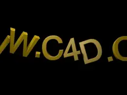 C4D文字摇晃摆动动画工程文件