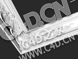 C4D雕花角线雕花平线雕花角线模型_04 PETERGOF