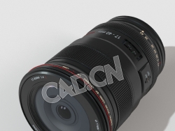 C4D佳能相机镜头17-40毫米模型 Lens 17- 40 mm