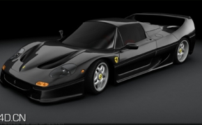 黑色超跑3D模型-法拉利F50 Ferrari F50 and Ferrari ENZO