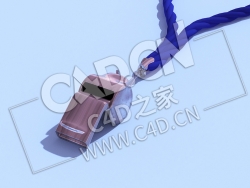 C4D足球裁判哨模型 Ref-Whistle