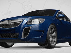欧宝徽章家用汽车轿车2009-2013款C4D汽车模型下载