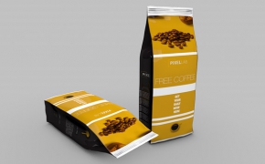 食品包装纸袋C4D模型Food packaging paper bags