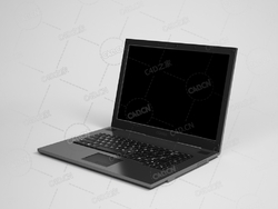 黑色笔记机电脑 Notebook computer C4D模型下载