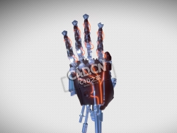 机械手C4D模型下载 Mechanical Hand WIP