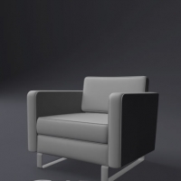 时尚沙发3D模型 armchair 005