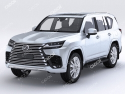 雷克萨斯汽车3D模型Lexus LX 600 2022 3D model