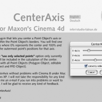 C4D R15中心轴定位插件 Center Axis