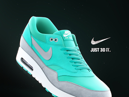 耐克运动鞋C4D模型(白模) NikeAirmax
