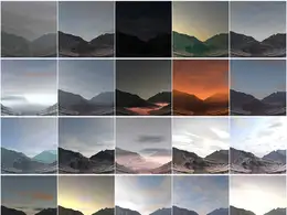 70个C4D物理天空预设 Physical Skies