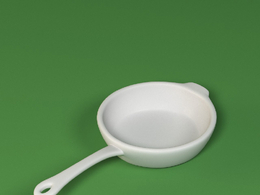 低面卡通炒菜锅图标模型frying pran