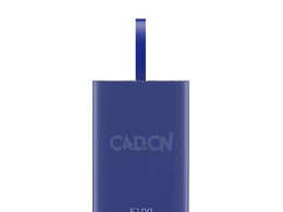 蓝色电池移动电源充电器c4d模型下载