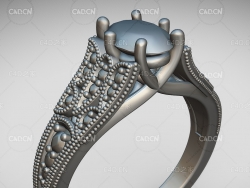 华丽的宝石戒指C4D模型 England-Olsen