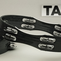 The Pixel乐器：铃鼓C4D模型 Tambourine