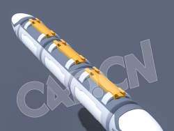 C4D智慧城市无轨列车模型