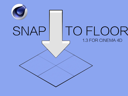 C4D地面吸附对齐插件 Snap To Floor 1.3 for Cinema 4D R15-R20 Win/Mac