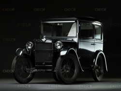 宝马315经典老爷车 CINEMA 4D 3D MODEL BMW 315 DA2 CLASSIC DIXI