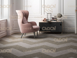 C4D室内模型渲染工程：欧式书房渲染 BeInspiration 28 3D model