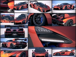 2019款迈凯伦塞纳跑车赛车C4D模型