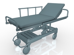 医院用床 病号床C4D模型 Hospital beds