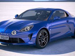 雷诺Alpine概念赛carC4D模型Renault Alpine A110 2018 3D Model