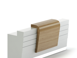 企业前台接待台 公司接待桌C4D模型 Reception desk