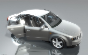 奥迪汽车C4D模型（XP绑定）Audi A4 Xpresso