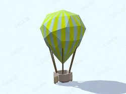 低面多边形热气球 Hot Air Balloon