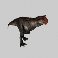 左右甩头的恐龙3d模型（带绑定及动作）Dinosaur 3d model-netted idle