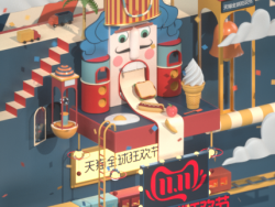 场景，电商，天猫，oc，建筑，人物，卡通